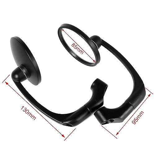 Espejo retrovisor universal de 8mm y 10mm negro para motocicletas GN125 y Cafe Racer 4