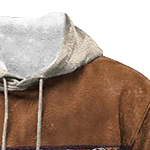 Sudadera manga larga con capucha estampada 3D jersey informal de entretiempo moda hombre gris 3