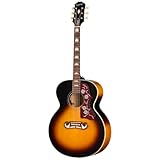 Epiphone J-200 Studio Jumbo Acoustic Electric, Vintage Sunburst with Bag