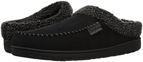Dearfoams Mens Memory Foam Slipper (XLarge 13-14, Black) | Image 6