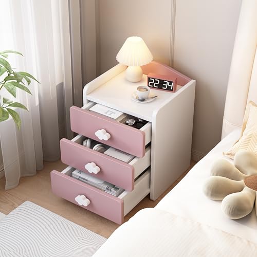 Pinknightstandchicnightstandstorageforkidsgirlsbedsidetablepinkmodernnightstandwithtwodrawers Urban Country Home Decor Pink nightstand chic nightstand storage for kids girls bedside table pink modern nightstand with two drawers urban country home decor