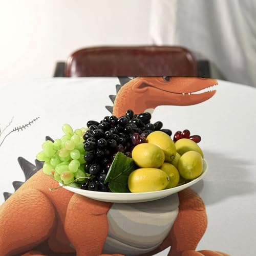Nappe rectangulaire lavable et résistante à imprimé dragon - 6