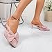 Pink Fashion High Heels for Women Pointed Toe Bow Design Ideal for Spring Wear and Elegant Events