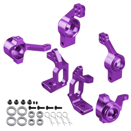 HobbyPark 102010 102011 102012 Aluminum Steering Knuckle Kit Hub Carrier Mount Set Upgrade Parts for...