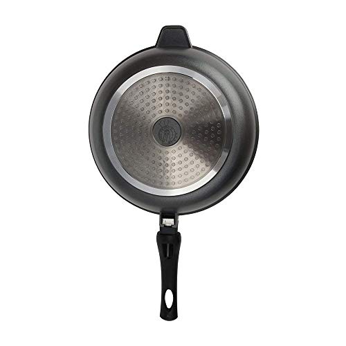 FRIGIDEIRA WOK 24CM ANTIADERENTE REVESTIMENTO DE PEDRA KITCHEN PRÓ COM TAMPA SAUT24CBR (1)