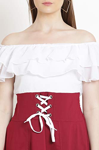 A R J FASHION maroon dress – image 6