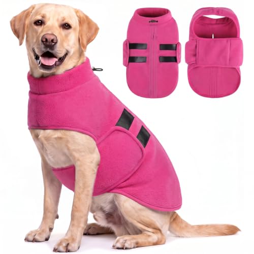 Image of XXL Dog Sweater, Soft Big Dog Fleece Sweater for Winter, Easy On Pullover