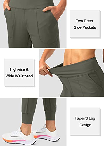 Image of Soothfeel Women's Joggers with Zipper Pockets High Waisted Athletic Workout Yoga Pants Joggers for Women