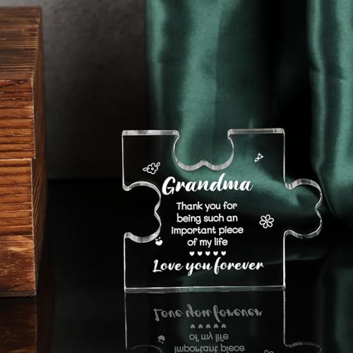 Image of Heart shaped plaque gift (Grandma)