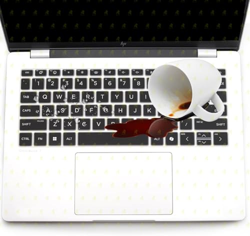 Image of RAYA Silicone Keyboard Cover for HP OmniBook 5 Flip 14inch [ fp0789TU / fp0790TU / fp0690TU / fp0141TU ] & HP OmniBook 7 14inch [ fr0116TU / fr0789TU ] Laptop (Black)