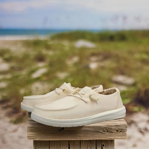 Image of HEYDUDE Women's Wendy Stretch Canvas Slip On Shoes | Easy On Loafer