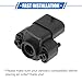 VekAuto Car Throttle Position Sensor Replacement Compatible for Jeep Wrangler 2.5L 4.0L 1991-1996 for Jeep Cherokee 4.0L 1991-2001 with Screws
