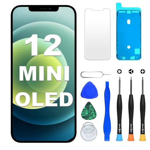 OLED migliore dello schermo LCD: lo schermo originale dell'iPhone 12 Mini è OLED. Il nostro schermo OLED offre una perfetta compatibilità, alta saturazione del colore, luminosità e risoluzione. Con 3D touch, tempo di risposta veloce ed efficienza energetica. Resistente ad acqua, olio e impronte digitali per un display impeccabile. Resistente a cadute e graffi, riduce il rischio di rottura. Per un'esperienza di utilizzo superiore.