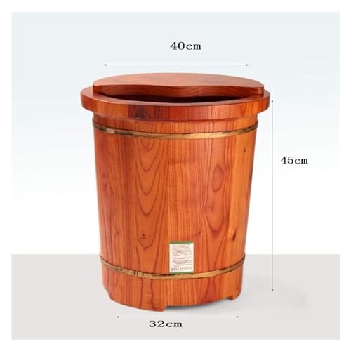 Bañera de madera sólida para pies, spa y masaje miniatura 4