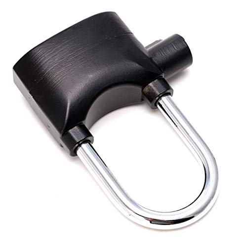 Cadeado com Alarme Sirene Grande Trava Anti furto Segurança 110db Som Alto