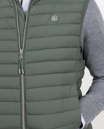Chaleco verde acolchado El Ganso con acabados premium de moda 6