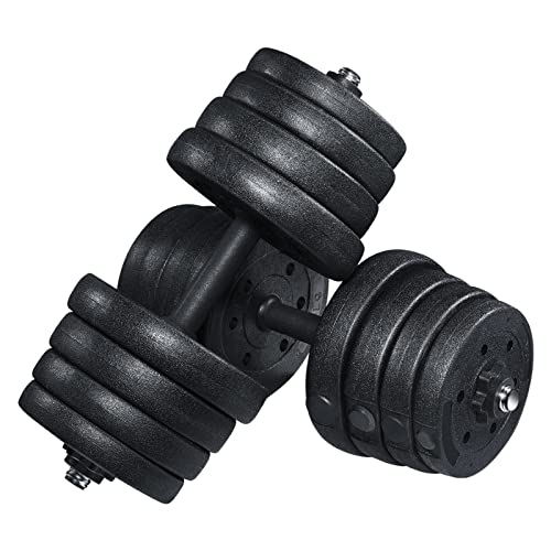 BESPORTBLE Dumbbells Set Adjustable Weight, 44lbs 66lbs Coated Free Weight Hand Weight, Non-Slip Dumbbells Weights Set for Beginners Home Gym Exercise Strength Training Fitness Workout