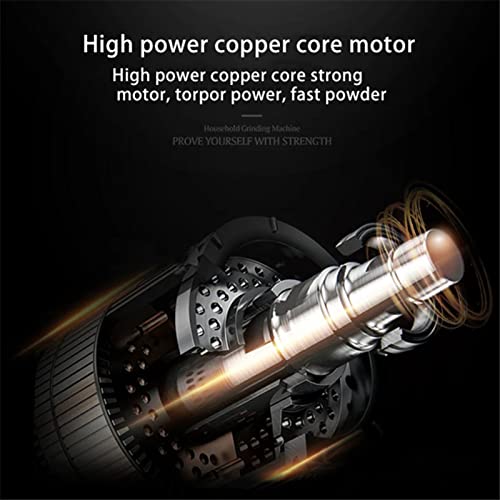 Boyuan Molinillo de café eléctrico de 200 W, Molinillo de Especias de Acero Inoxidable, botón de un Toque, Tapa Transparente, Ideal para moler Granos de café, Granos, Especias, nueces - Imagen 8
