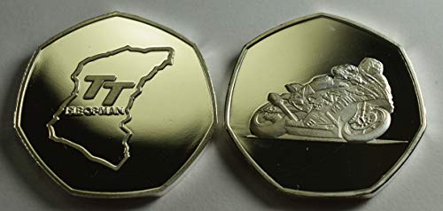 ISLE OF MAN TT RACING Silver Commemorative Coin Albums/50p Collectors, Coin Hunt. Superbikes, Motorsport