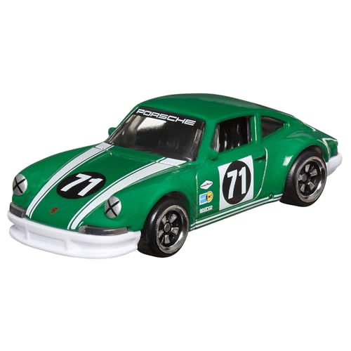 Hot Wheels 1971 Porsche 911 Green Vintage Racing Club miniatura 5