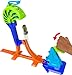 Hot Wheels Toy Car & Track Set, Stunt Tracks Power Launch Champion with 1.5-Foot Jump with Catch Cage, Speed Snap Track Compatible, 1:64 Scale Vehicle