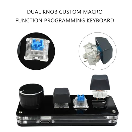 Clavier macro avec boutons rotatifs pour programmer des commandes complexes