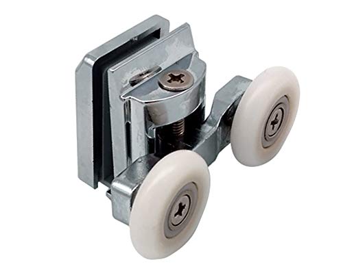Shower Door Wheels | 20mm, 23mm or 25mm | Uppers or Lowers | Double Twin Shower Door Rollers Runners | ROLL011 (Upper Wheel (23mm))