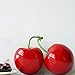 XINFU Fake Artificial Fruit Big Double Cherry Decoration Simulation Food Model Kitchen Toys Photography Props