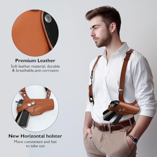 Leather Shoulder Holster for Men