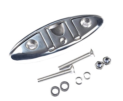 Mxeol Folding Boat Cleats Flip Up Cleat 6 Inch Stainless Steel With Fasteners #TOP1