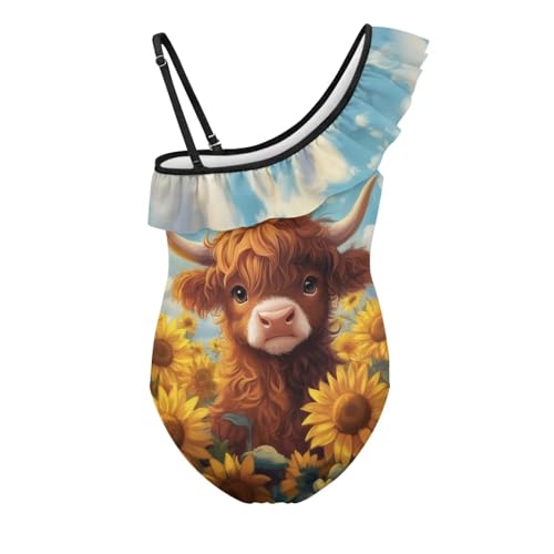 Image of Yzaoxia Girls Swimsuits One Piece Bathing Suit Sleeveless Gymnastics Swimwear for Kids 3-14Y