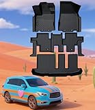 Landrol Car Floor Mats Replacement for 2014-2022 Infiniti QX60/ 2013 Infiniti JX35/ 2013-2020 Pathfinder Custom Fit Odorless Carpets Durable All Weather Liners Black