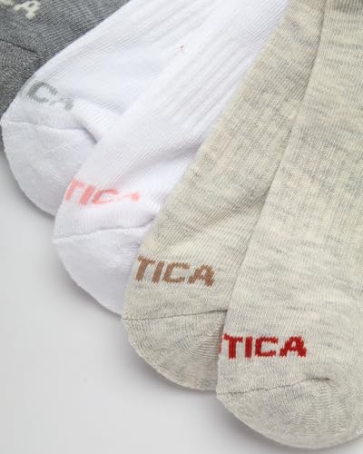Image of Nautica Womens Low Cut Socks - 6 Pack Soft Stretch Breathable Mesh Cushioned Athletic Performance No Show Socks for Women