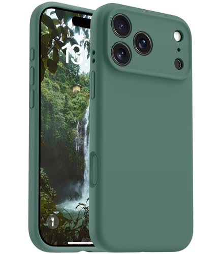 Coque silicone iPhone 17 vert pin idéale pour protéger votre téléphone actif avec Magsafe