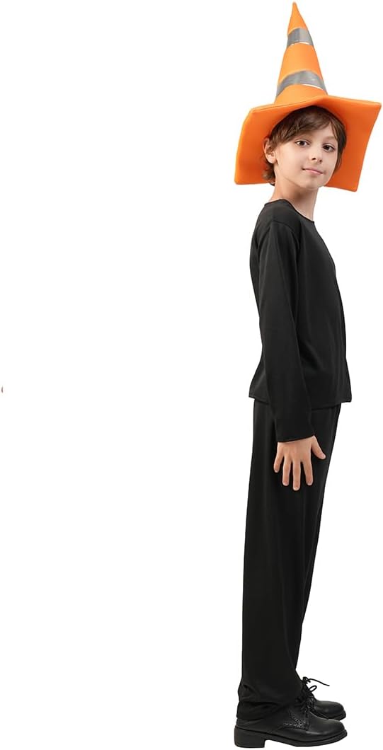 Children's Traffic Cone Costume Hat - Image 3