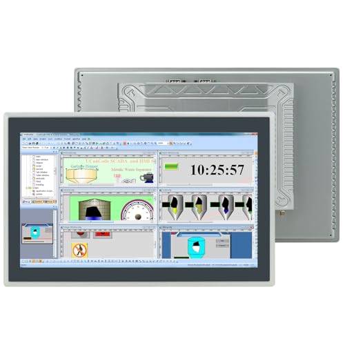 Image of 15.6-Inch Industrial Touch Screen Monitor, Ratio 16:9 Embedded PCAP Touchscreen Monitors | 10-Point Touch | No Drive, Plug and Play | IP65 Front | HD-MI VGA USB Port