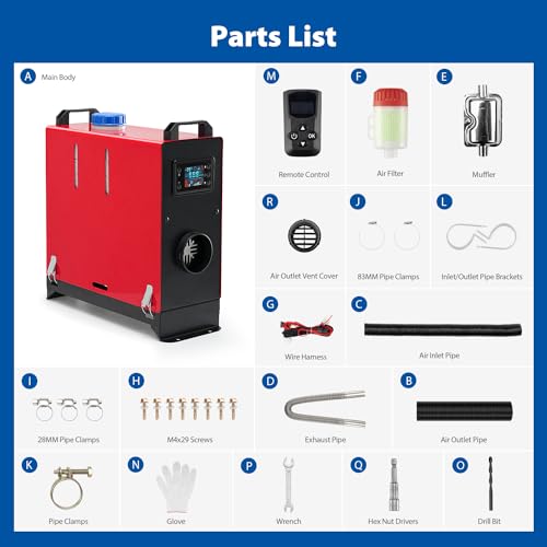 Chubu Q014081 Diesel Heater All In One 5Kw/8Kw 12V-24V Portable Diesel Air Heater thumb #8