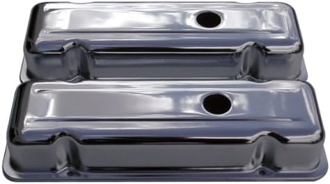 1980-84 Compatible/Replacement for Chevy 229 V6 Short Steel Valve Covers - Chrome