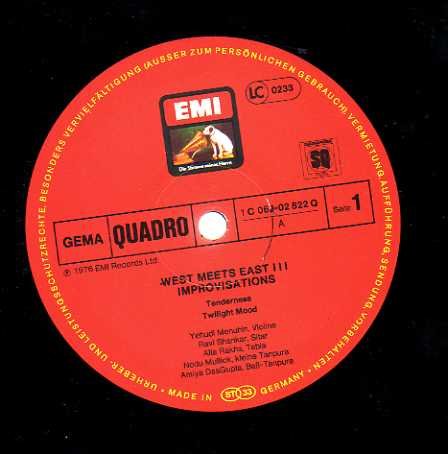 Yehudi Menuhin · Ravi Shankar · Jean-Pierre Rampal: Improvisations – West Meets East 3 - Les Beatles, Paul McCartney, John Lennon, RIngo Starr, George Harrison Yehudi Menuhin · Ravi Shankar · Jean-Pierre Rampal: Improvisations - West Meets East 3 – Image 3