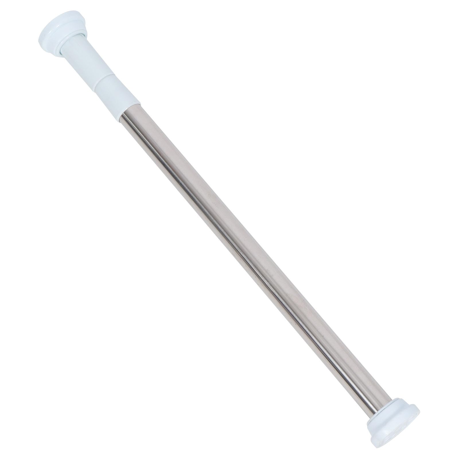 Tringle à rideaux réglable 50-80 cm en acier blanc sans perçage