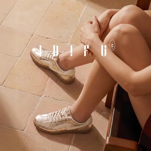 Image of IDIFU Womens Fashion Sneakers Comfortable Cute Casual Tennis Shoes | Non Slip Memory Foam Lightweight Trendy Retro Sneakers