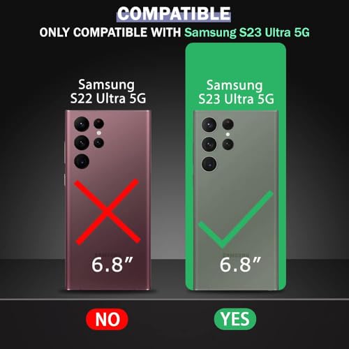 Image of TheGiftKart Hybrid Back Cover Case for Samsung Galaxy S23 Ultra 5G Compatible with MagSafe | Built-In Stand | ShockProof Hard Case Cover for Samsung S23 Ultra (PC & TPU, Clear Back, Transparent Sides)