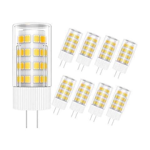 LED G4 Bulbs 220V 500LM - 360° Beam Angle Energy Saving Light for Home Crystal Ceiling Lights Pack of 8 Warm White 7W Cover