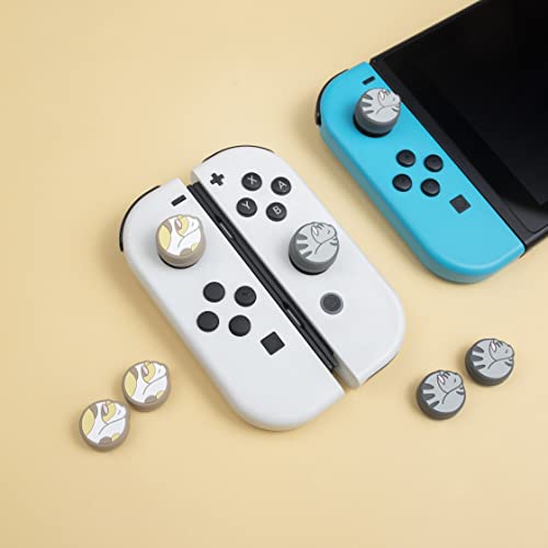 Ocanblu - Cute Sleeping Cats Thumb Grip Caps, Compatible With Nintendo Switch/Switch Oled/Switch Lite, Soft Silicone Joystick Caps, 4Pcs #TOP3