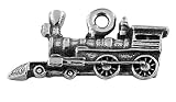 1/2" high X 1" wide Made in the USA Authentic lead-free pewter Bright finish Includes jump ring & plastic bag