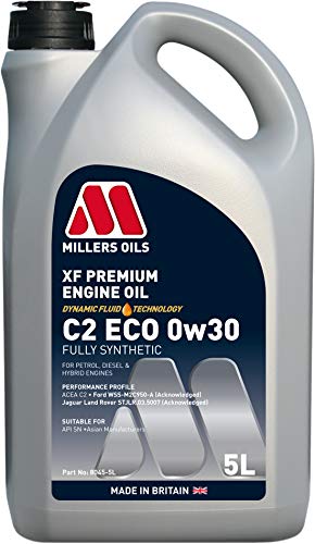 Huile Millers 0W30 XF Longlife Ford pour moteurs essence et diesel