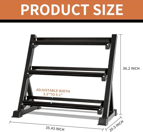 Yufer 6 Pair Iron and Rubber Coated Dumbbell Set 350lb 10-50 lbs Hand Free Weight for Strength Hex Rubber Weights with Vertical Storage Rack Fitness Home Gym Equipment