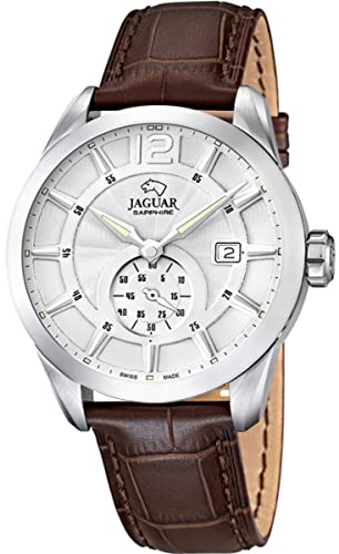 Jaguar Watches Herren-Armbanduhr XL Analog Quarz Leder J663/1