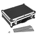 Produktbild anndora Werkzeugkoffer 70101 Werkzeugkiste 42,5 x 30,5 x 12,5 cm abschließbar - Schwarz Aluminium