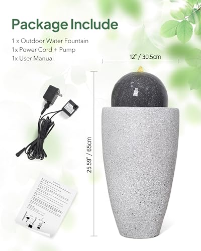 Smilkat 25.59 Inch H Garden Outdoor Fountain thumb #6